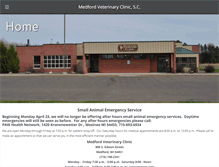 Tablet Screenshot of medfordvet.com